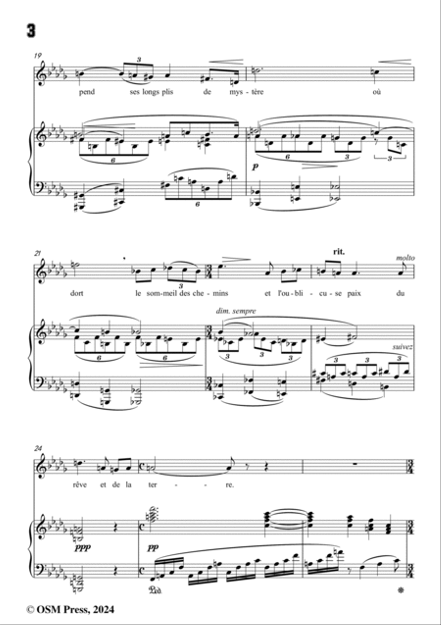 Lekeu-Nocturne,in D flat Major Voice scores gallery preview page 4