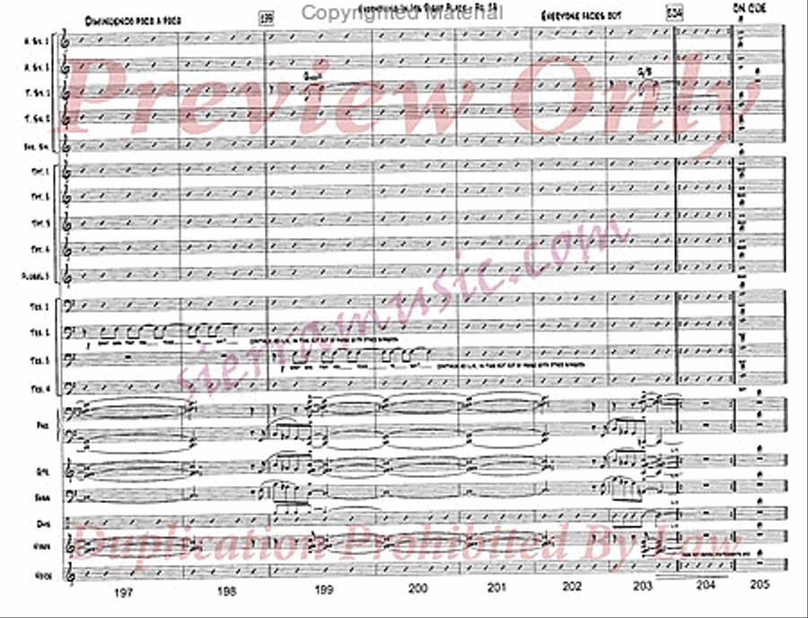 Everything In Its Right Place Jazz Ensemble scores gallery preview page 29