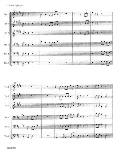 Lift Your Light - Brass and Rhythm Score and Parts