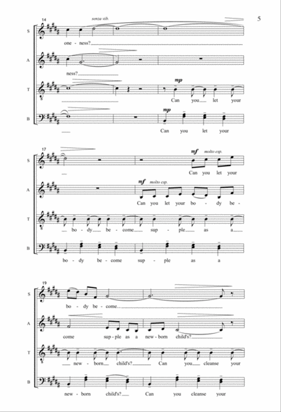 On Meditation 4-Part scores gallery preview page 3
