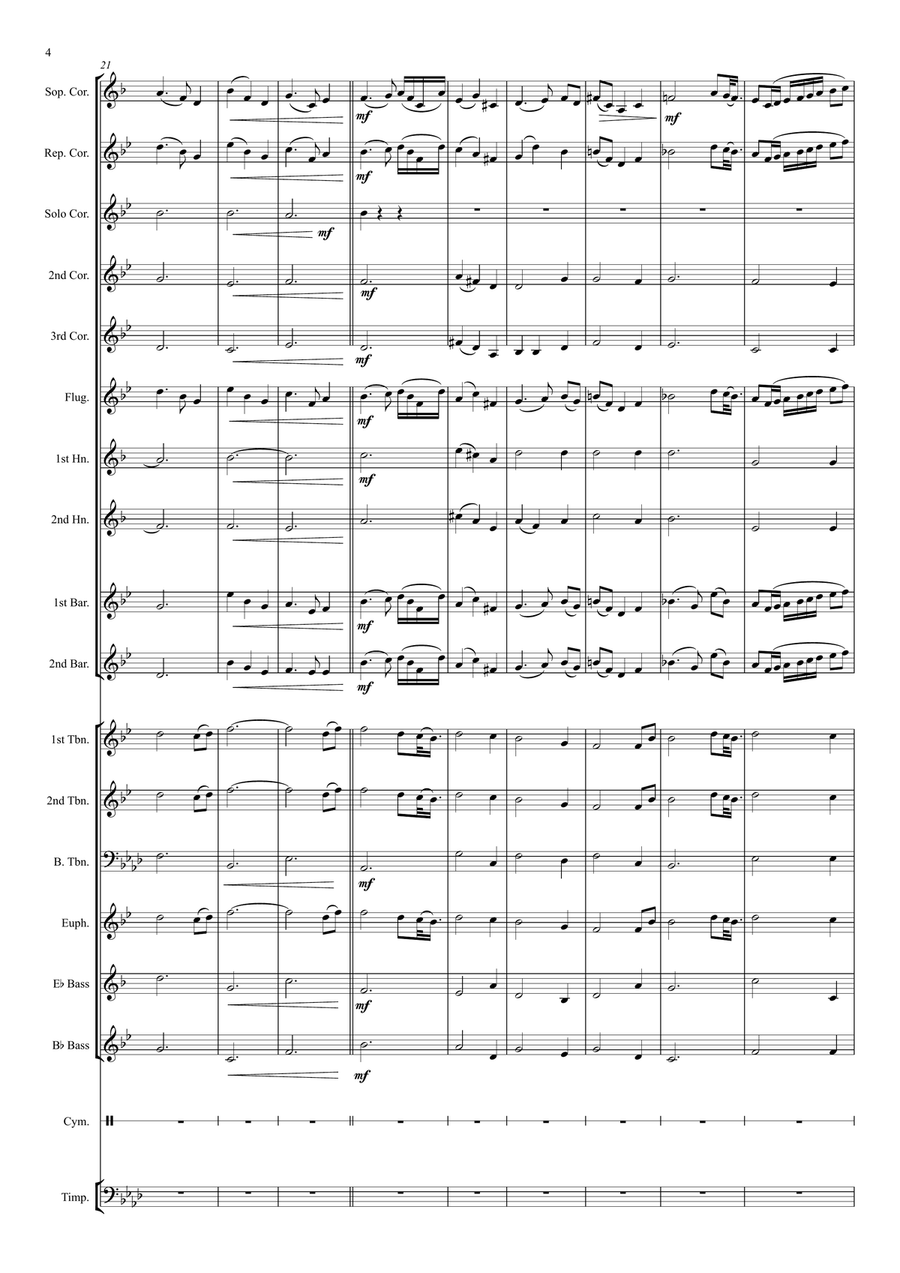 Amazing Grace Brass Ensemble scores gallery preview page 4