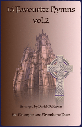 Book cover for 16 Favourite Hymns Vol.2 for Trumpet and Trombone Duet