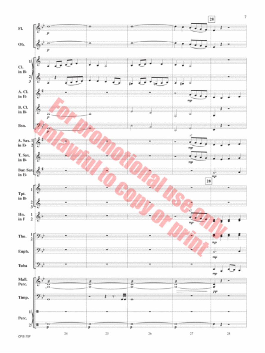 Aberystwyth Variants Concert Band scores gallery preview page 8