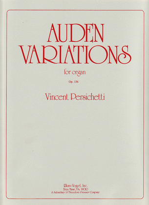 Book cover for Auden Variations, Op. 136
