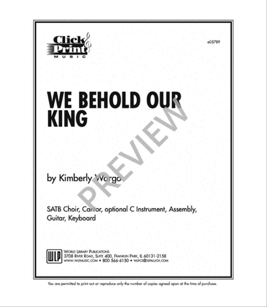 We Behold Our King We Behold Our King 4-Part scores gallery preview page 12