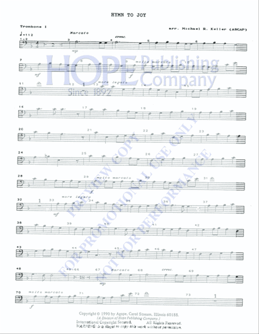 Hymn to Joy 5-Octaves scores gallery preview page 5