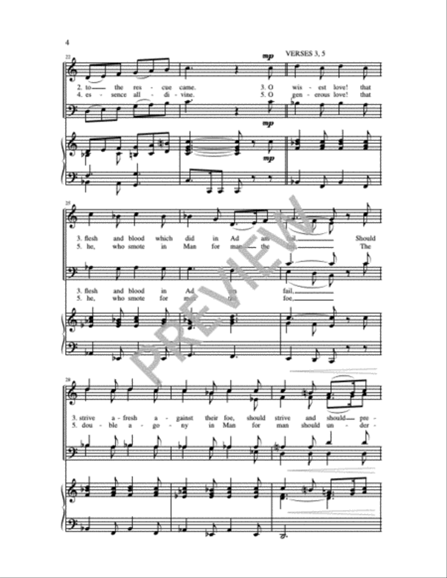Praise to the Holiest in the Height 4-Part scores gallery preview page 6
