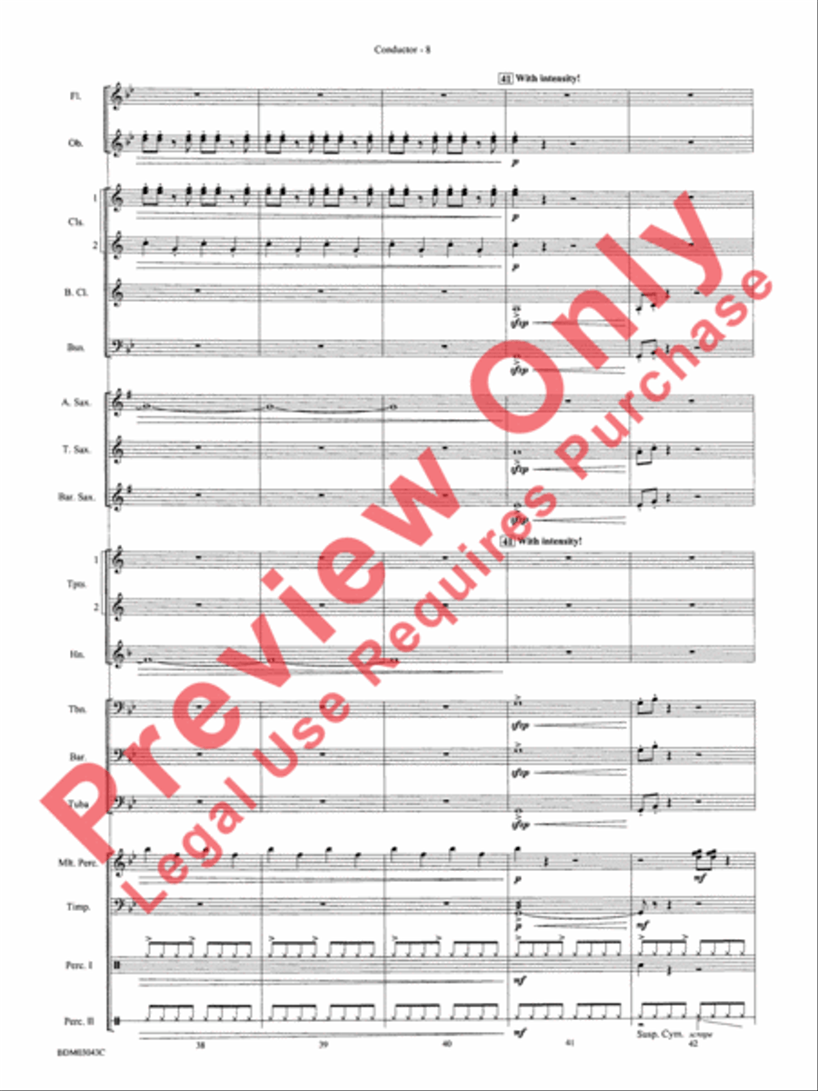 The Great Steamboat Race The Great Steamboat Race Concert Band scores gallery preview page 11