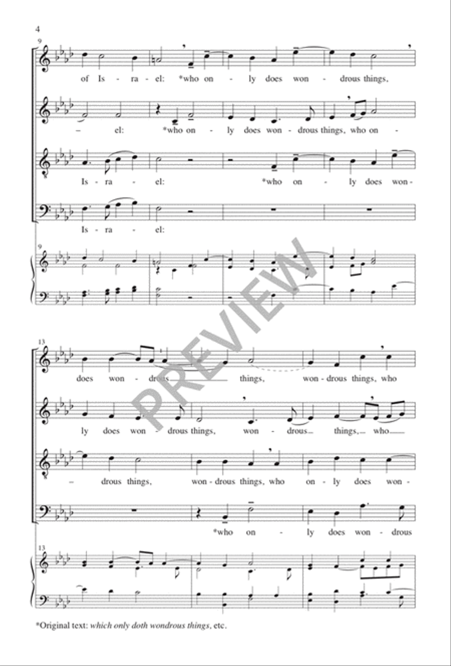 Blessed Be the Lord God Blessed Be the Lord God 4-Part scores gallery preview page 5