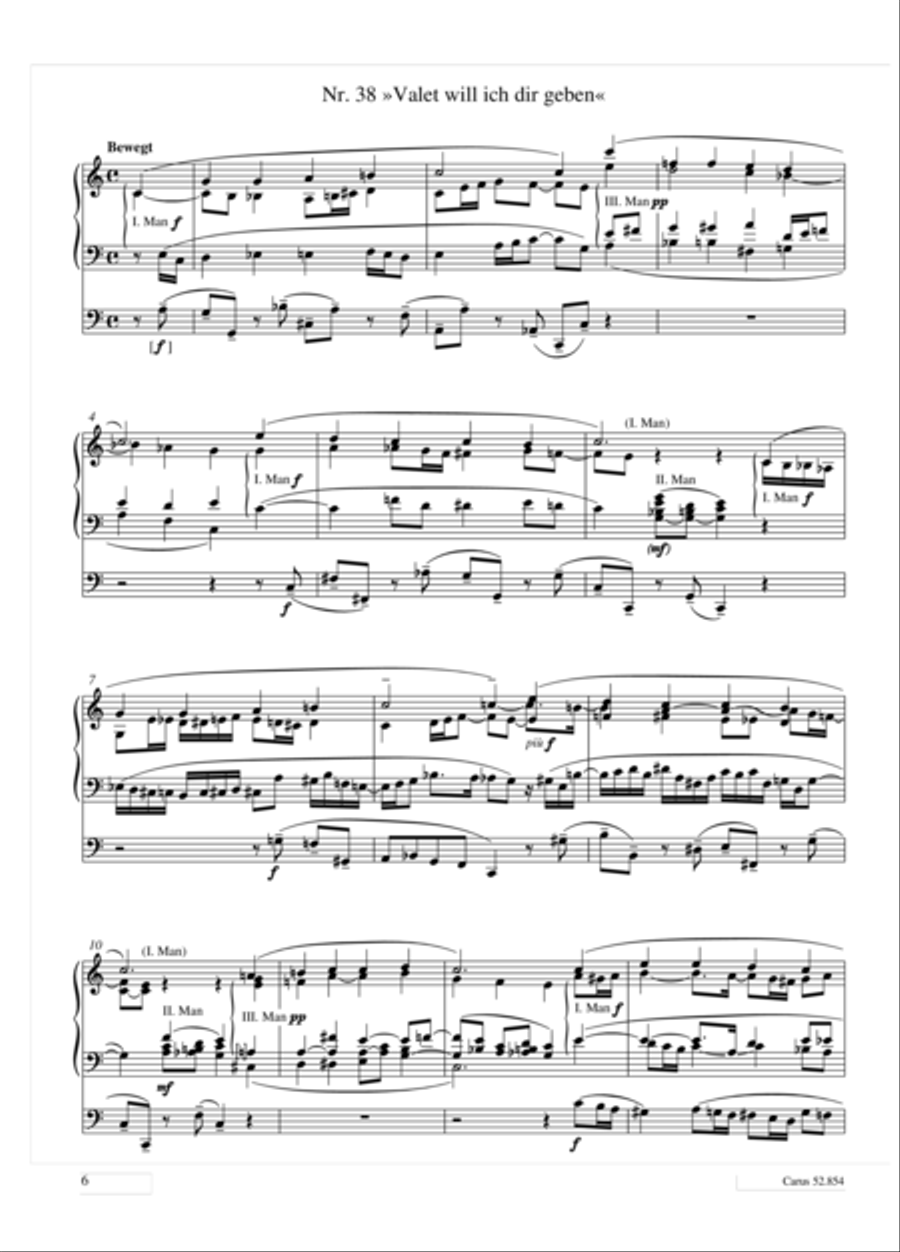 Reger: 52 easy preludes for the most common Lutheran chorales op. 67, Volume 3 Organ Solo scores gallery preview page 3