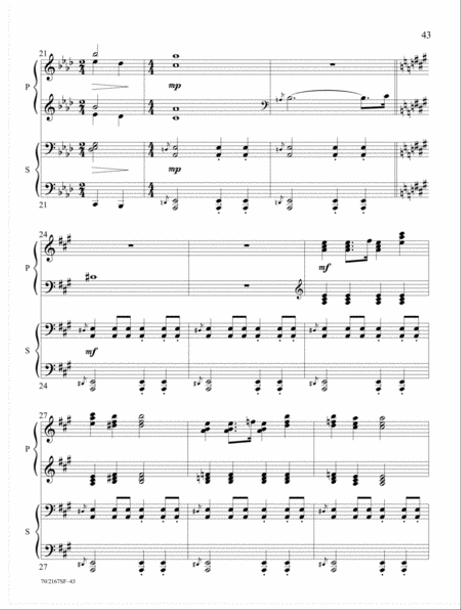 Savior, Lead Us Piano Duet scores gallery preview page 16