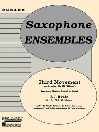 Book cover for Third Movement from Symph 100 ("Military")