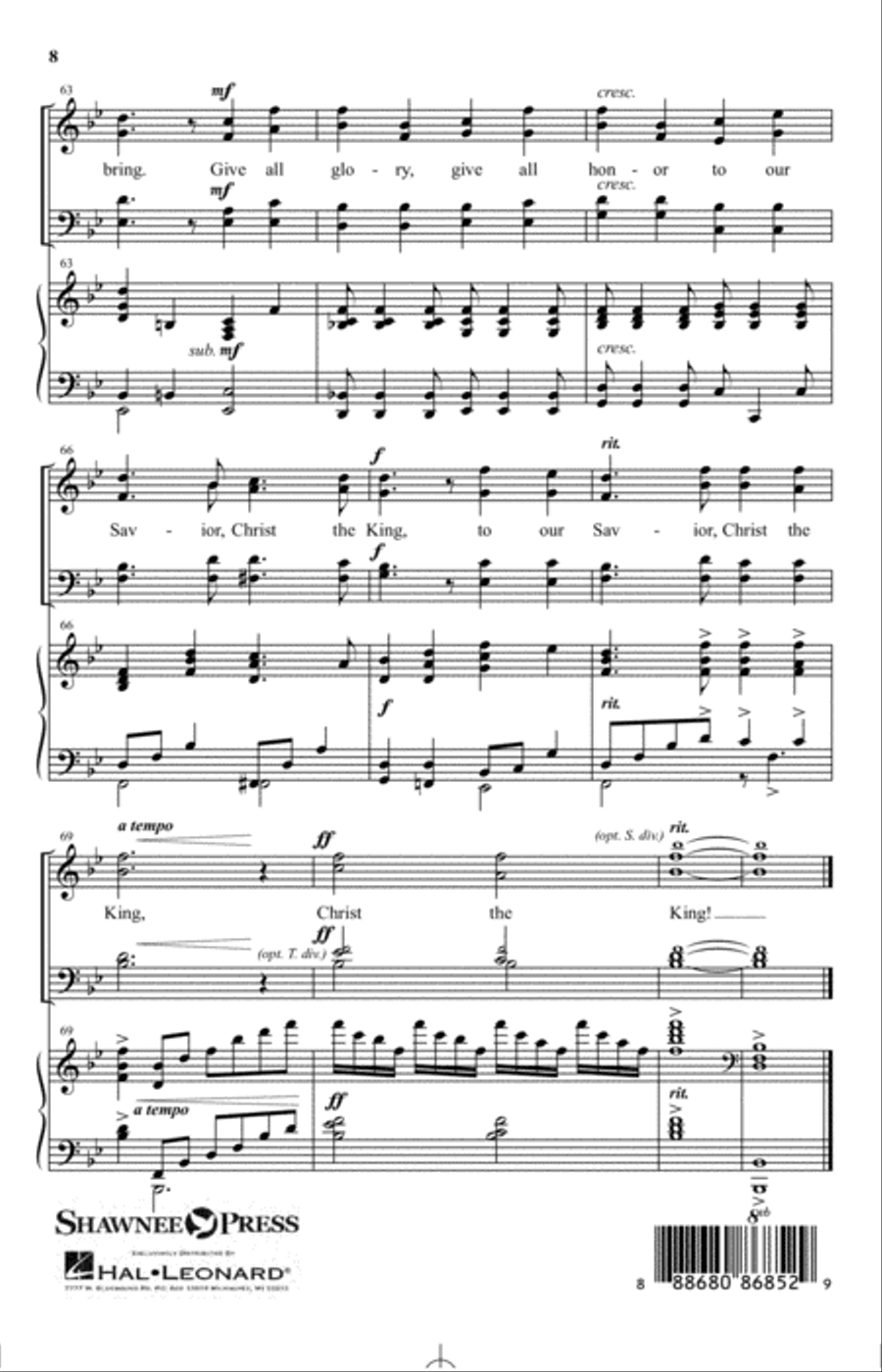 May God's Glory Fill This Temple 4-Part scores gallery preview page 7