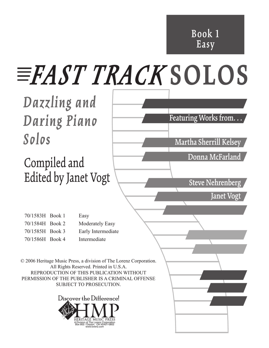 Fast Track Solos - Book 1, Easy (Digital Download) Piano scores gallery preview page 1