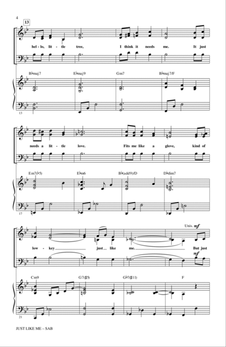 Just Like Me 3-Part scores gallery preview page 2