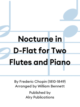 Nocturne in D-Flat for Two Flutes and Piano