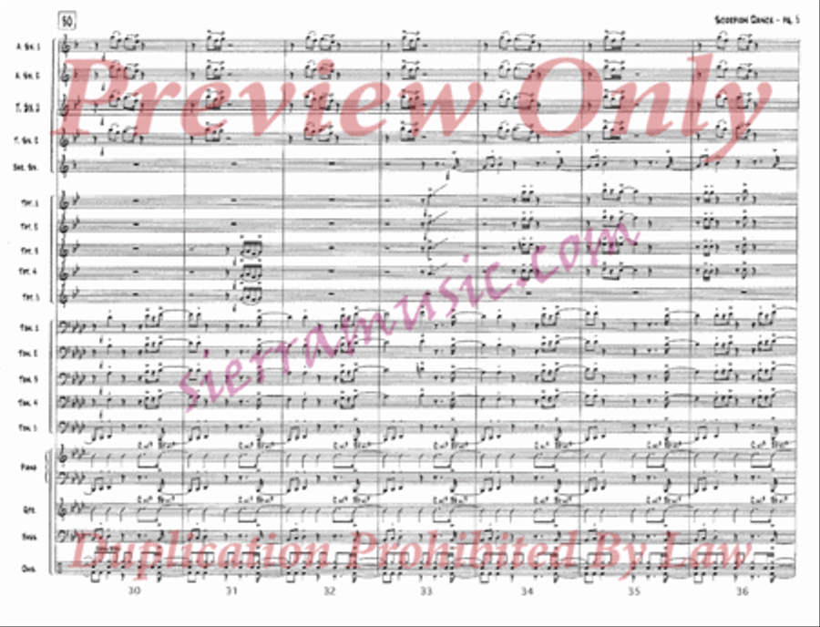 Scorpion Dance Scorpion Dance Jazz Ensemble scores gallery preview page 6