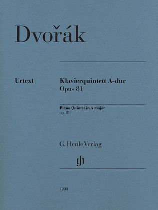 Book cover for Piano Quintet in A Major Op. 81