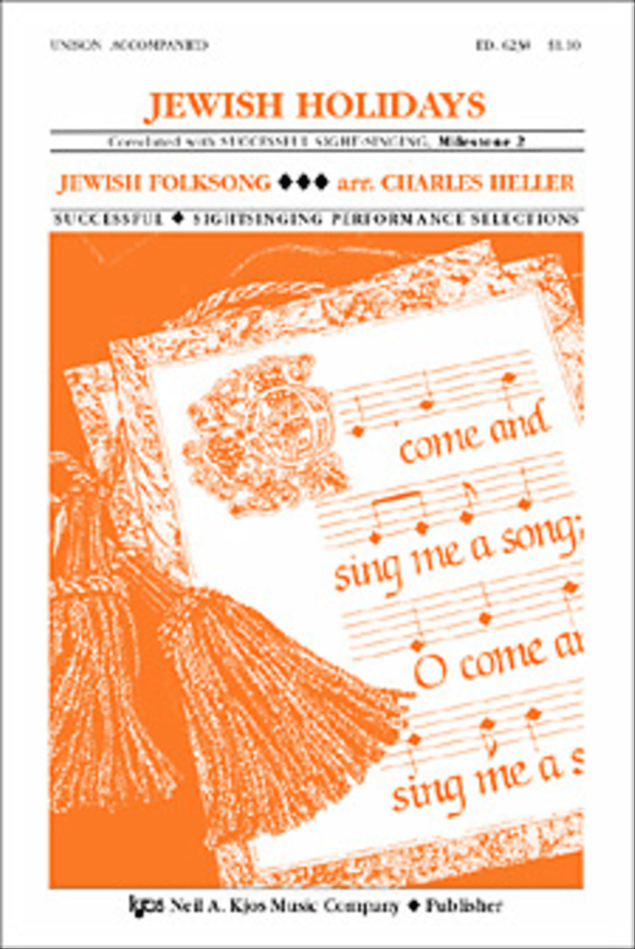 Jewish Holidays Unison Choir scores gallery preview page 1