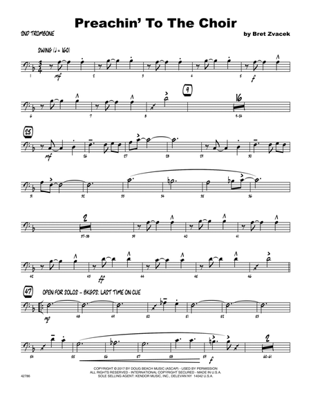 Preachin' To The Choir - 2nd Trombone