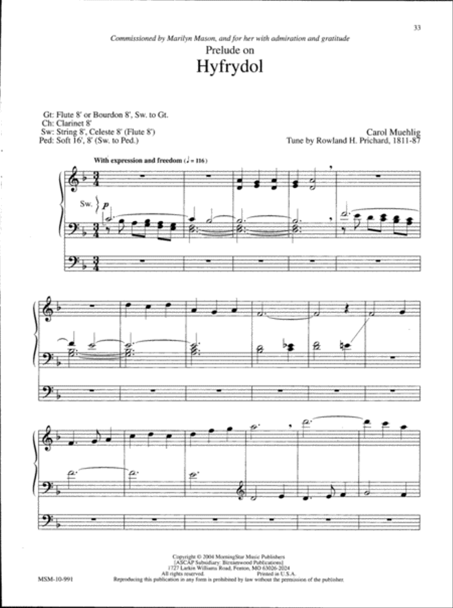 Marilyn Mason Music Library, Volume 2 Organ scores gallery preview page 12