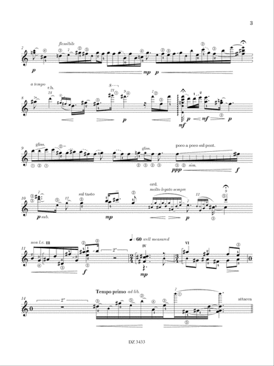 Dos Preludios Classical Guitar scores gallery preview page 4