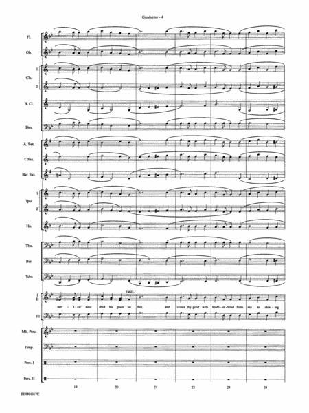 An American Celebration (for Band and Choir): Score