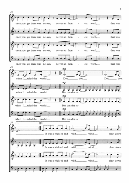 Viva La Vida - SATB a cappella