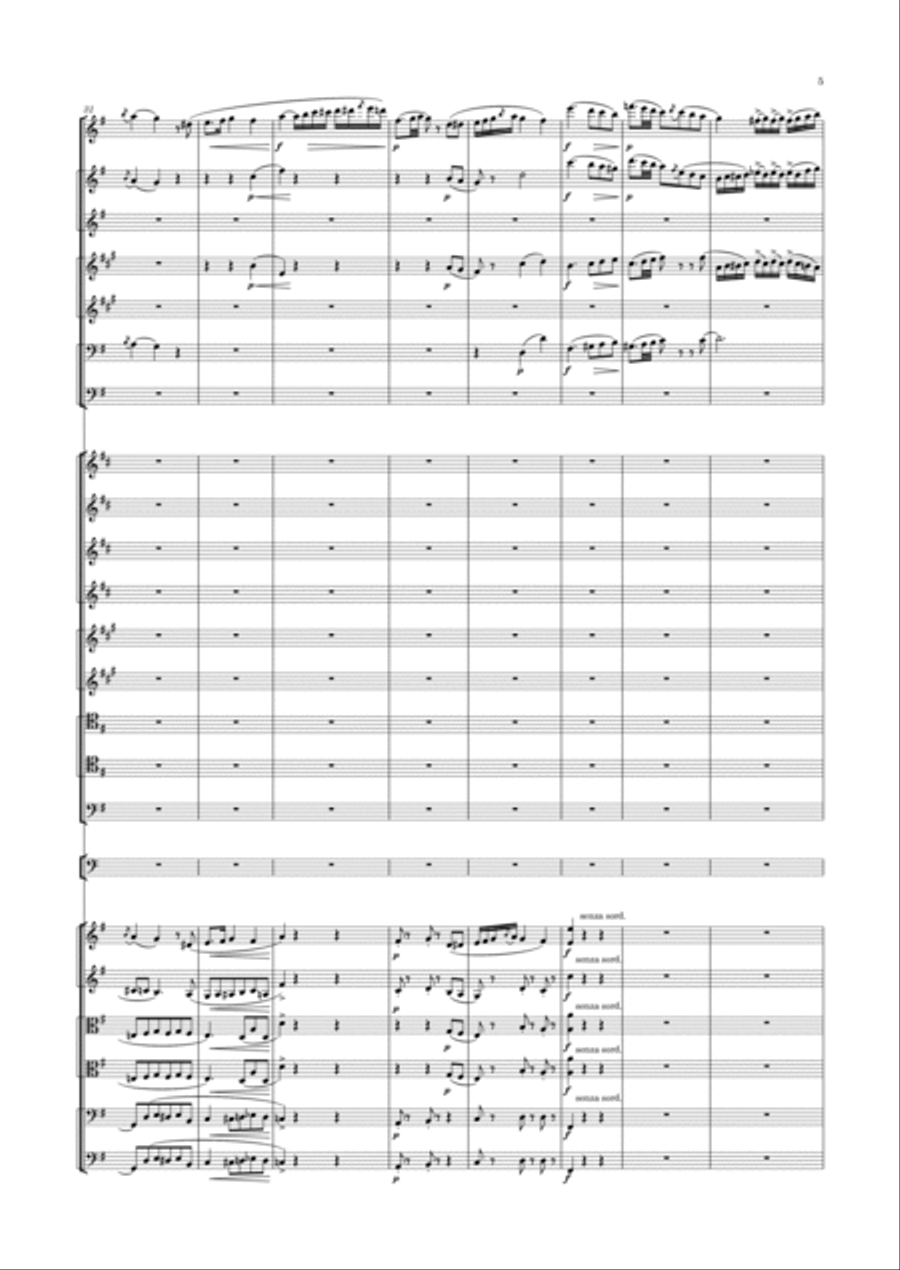 Cherubini - Concert Overture in G major Full Orchestra scores gallery preview page 5