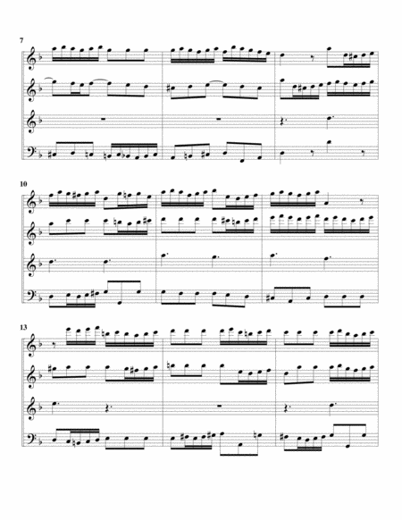 Choral: Kommt zu mir, spricht Gottes Sohn from Cantata BWV 86 (arrangement for recorders)