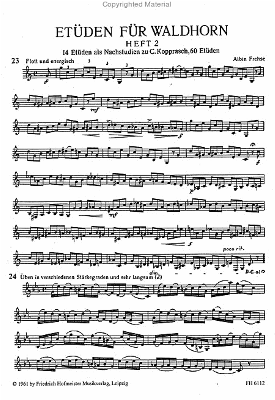 36 Etüden Horn scores gallery preview page 2