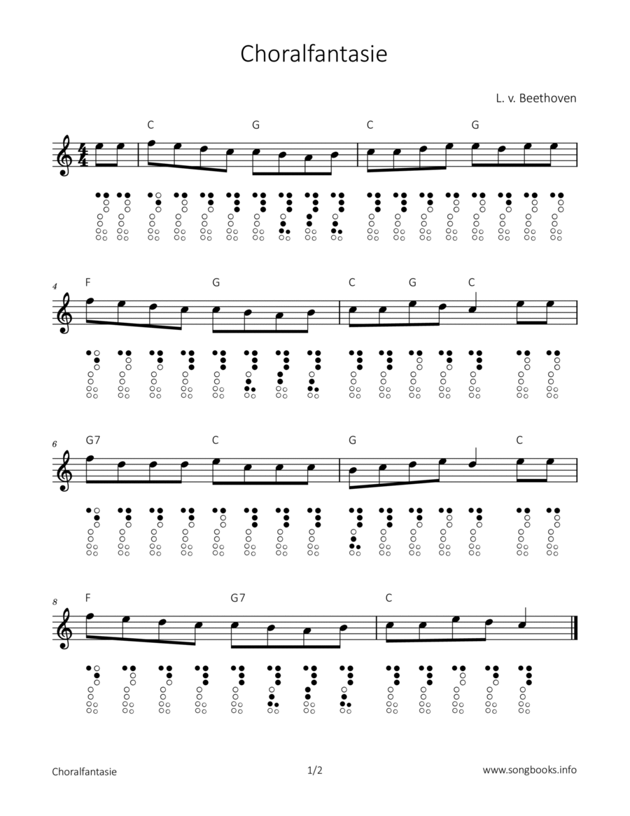 Choralfantasie Chamber Music scores gallery preview page 1