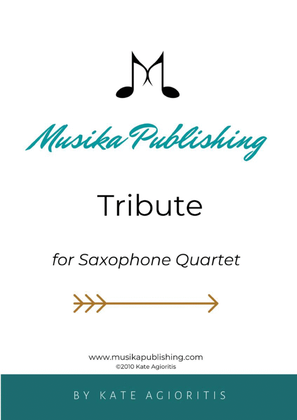 Book cover for Tribute - for Saxophone Quartet