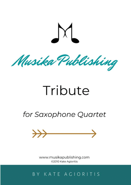 Tribute - for Saxophone Quartet image number null