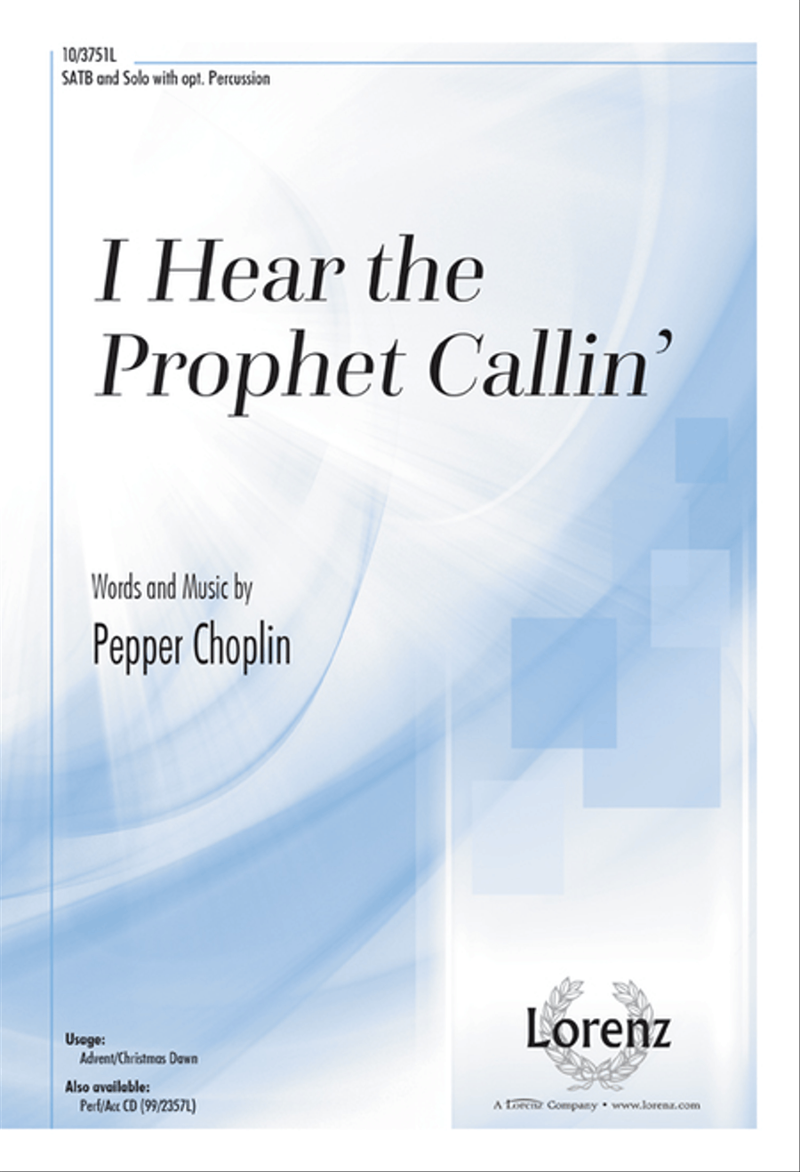I Hear the Prophet Callin' 4-Part scores gallery preview page 1