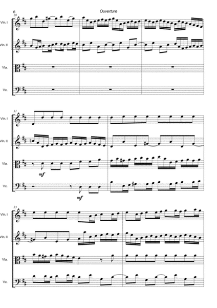 Bach's Suite No.3 in D Major - String Quartet