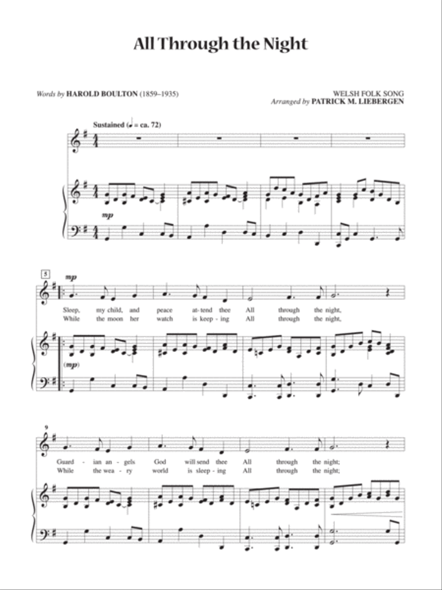 All Through the Night [High Voice] High Voice scores gallery preview page 1