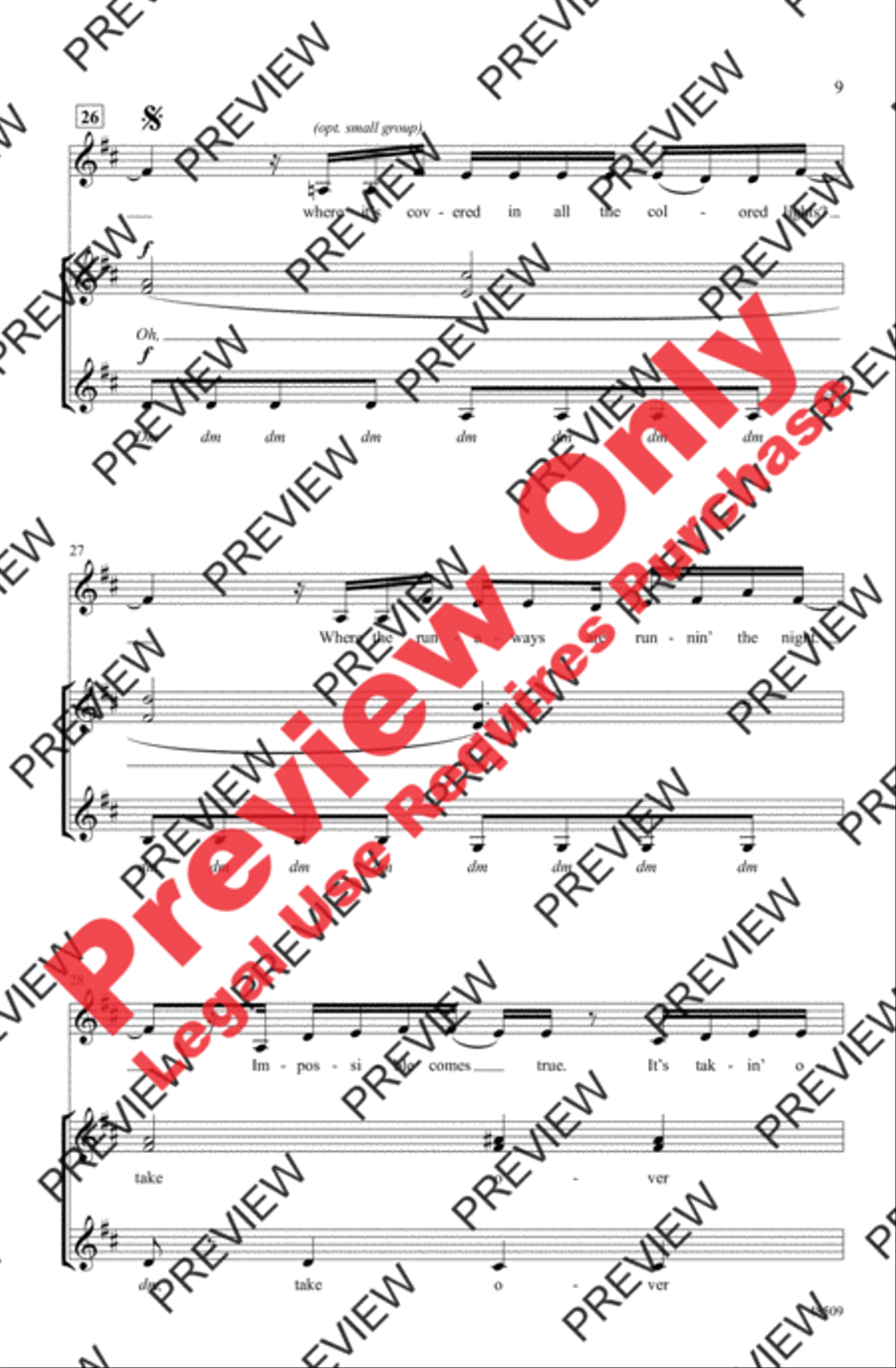 The Greatest Show The Greatest Show A Cappella scores gallery preview page 9