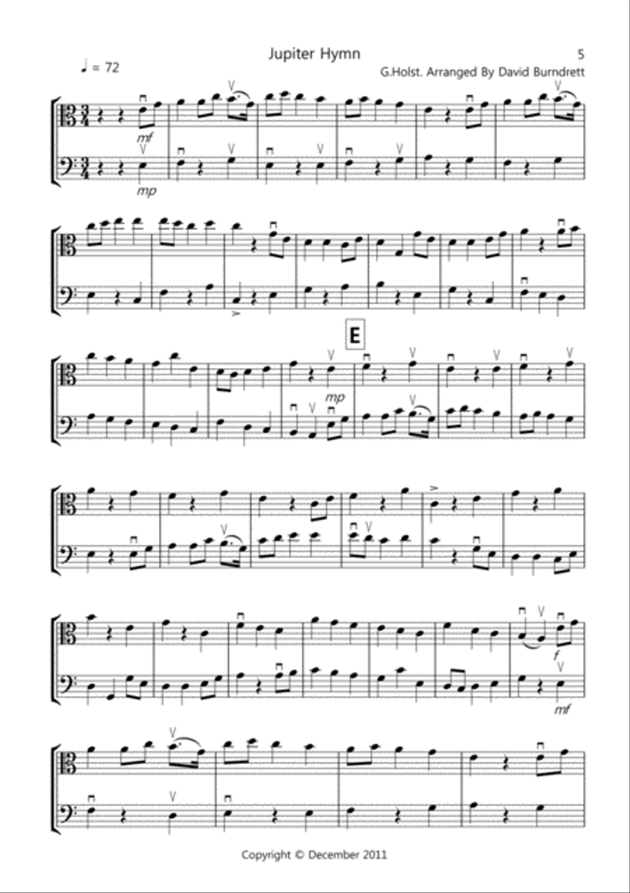8 Easy Duets for Viola And Cello String Duet scores gallery preview page 5