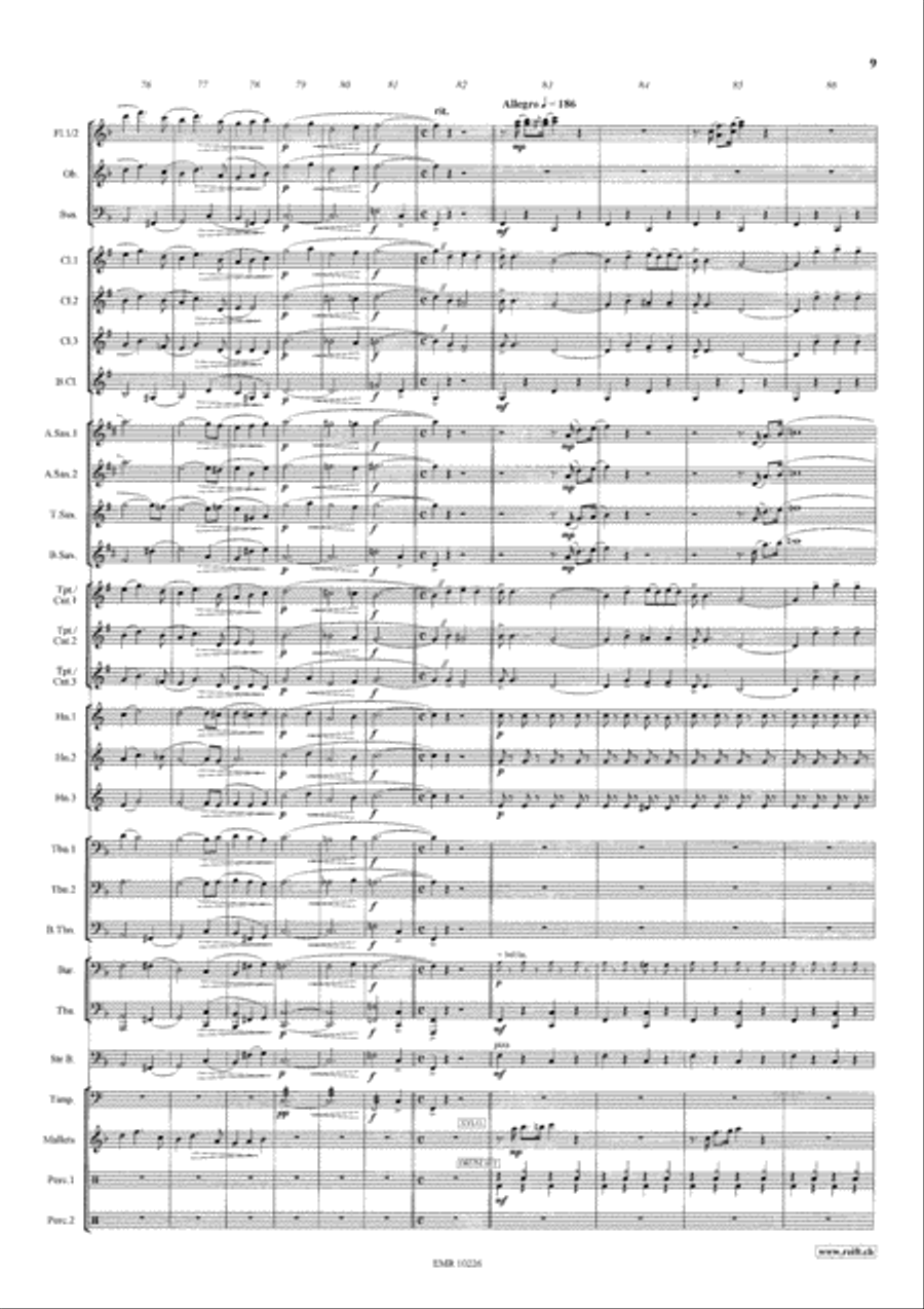Die Zirkusprinzessin Concert Band scores gallery preview page 10