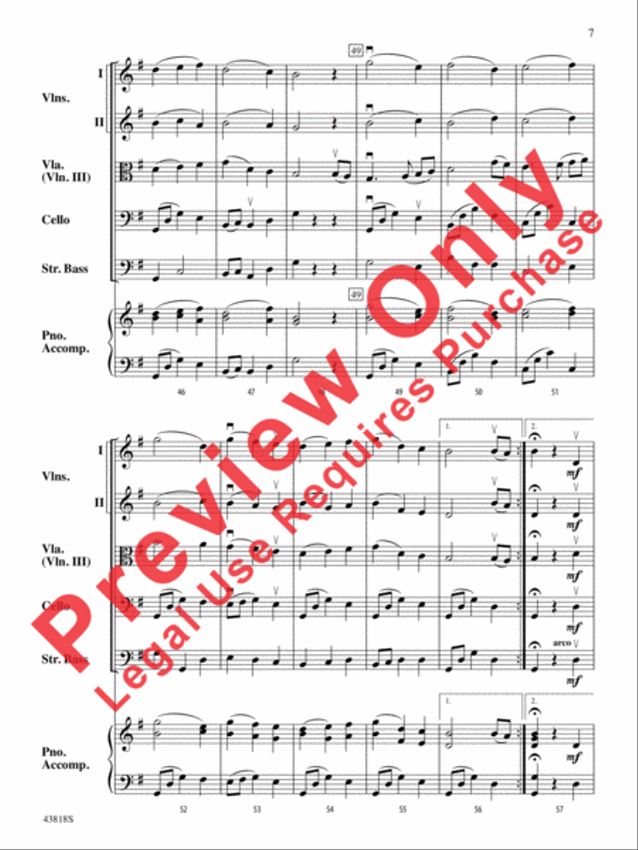 A Very Viola Christmas String Orchestra scores gallery preview page 8