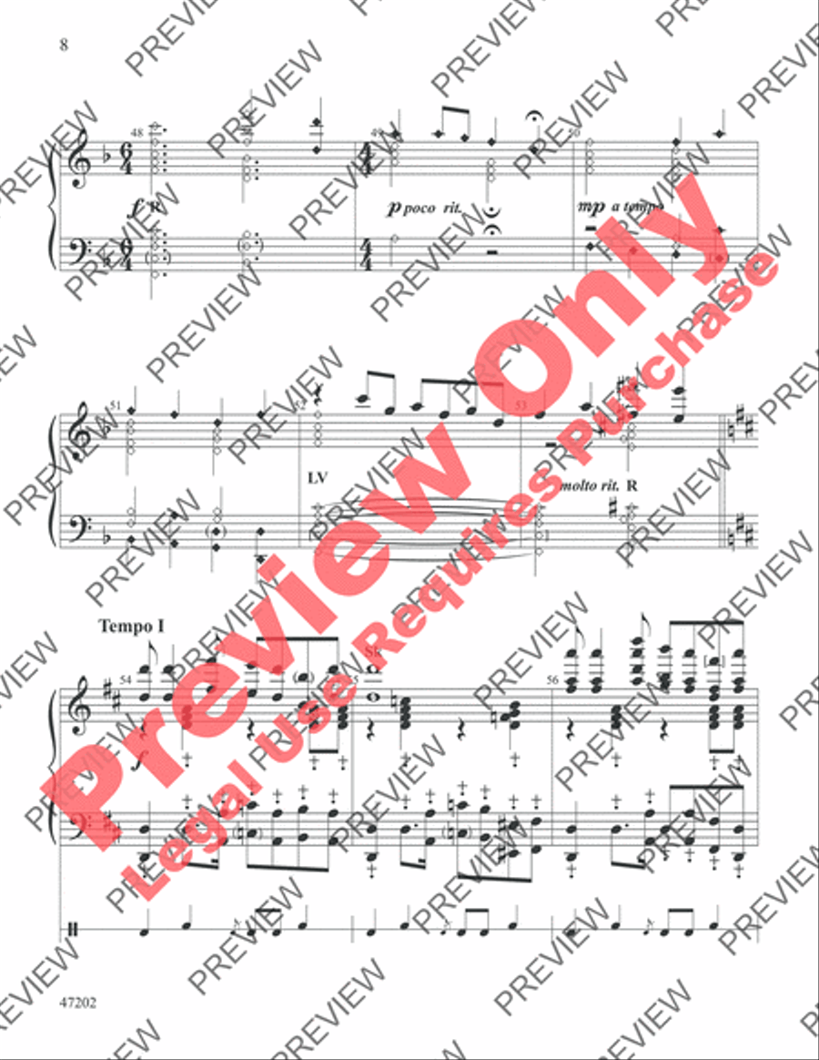 Somebody's Knocking at Your Door Handbell Choir scores gallery preview page 8