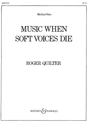 Book cover for Music, When Soft Voices Die