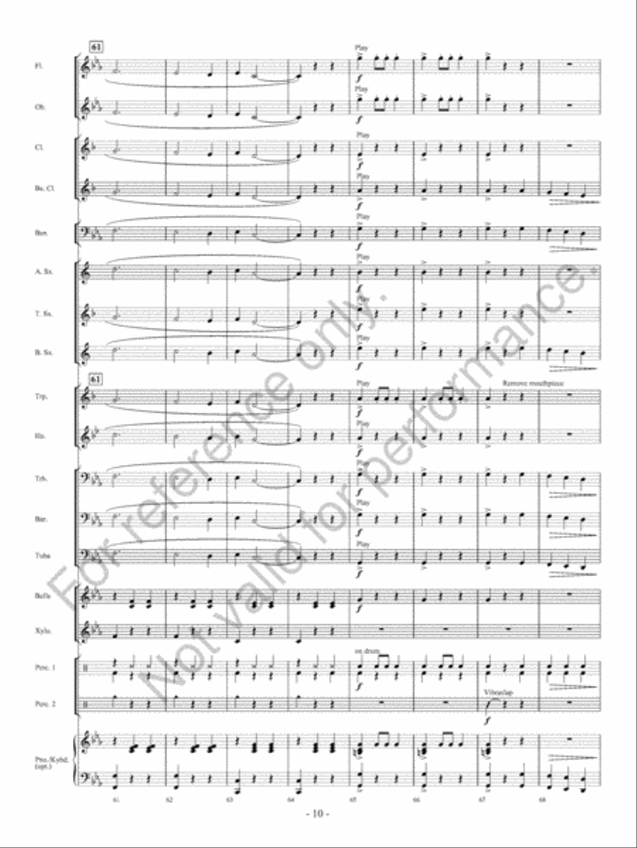 Waltz Of The Wraiths Concert Band scores gallery preview page 11