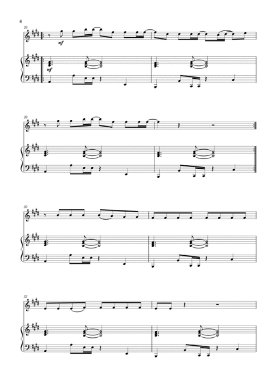Anti-hero Piano scores gallery preview page 4