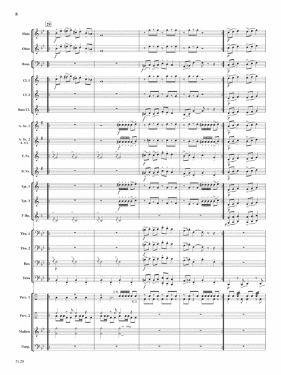 Witch's Dance Concert Band scores gallery preview page 8