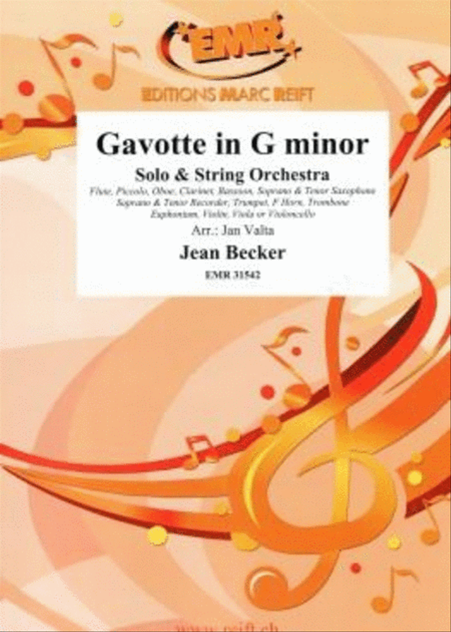 Gavotte in G minor String Orchestra scores gallery preview page 1