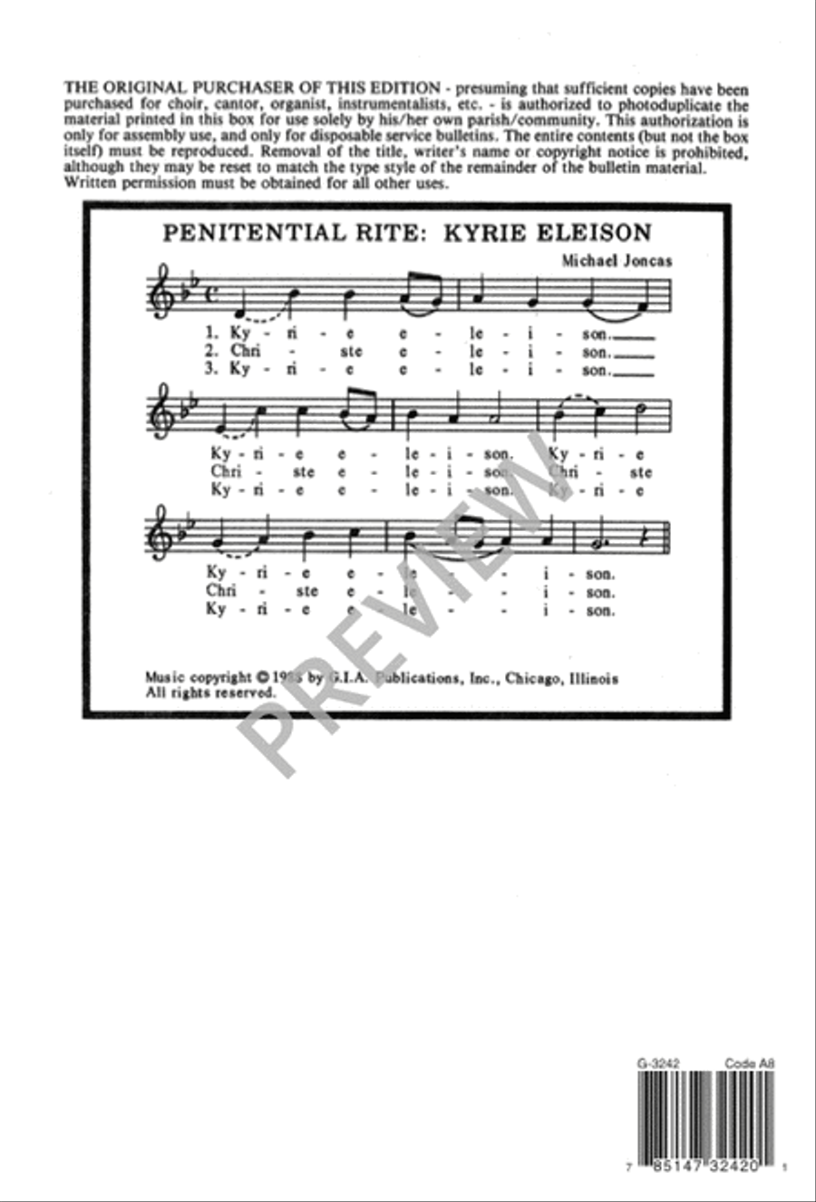Kyrie eleison - SATB edition 4-Part scores gallery preview page 9