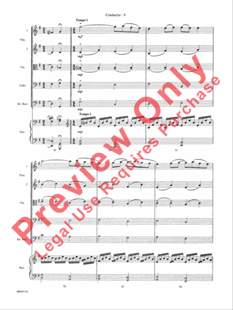 Pavane String Orchestra scores gallery preview page 11