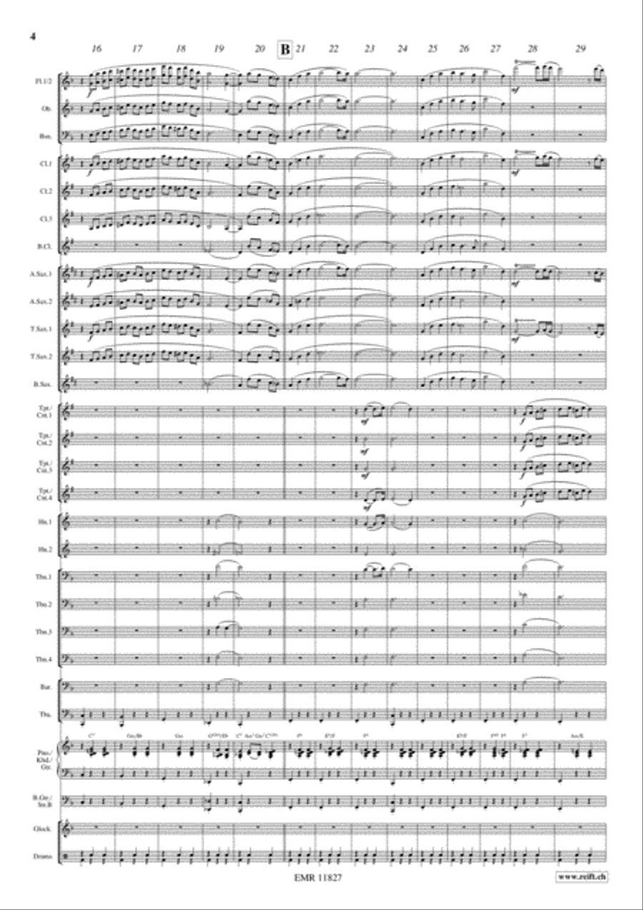 Flower Waltz Concert Band scores gallery preview page 5